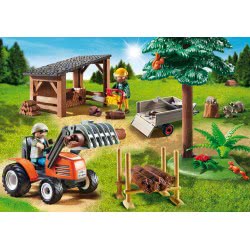 Playmobil Ξυλοκόποι Με Τρακτέρ 6814 4008789068149