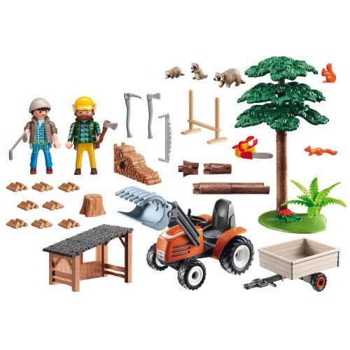 Playmobil Ξυλοκόποι Με Τρακτέρ 6814 4008789068149