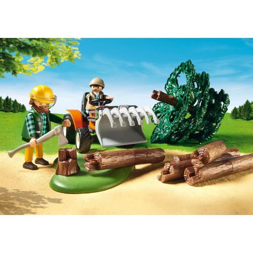 Playmobil Ξυλοκόποι Με Τρακτέρ 6814 4008789068149