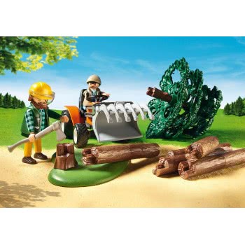 Playmobil Ξυλοκόποι Με Τρακτέρ 6814 4008789068149