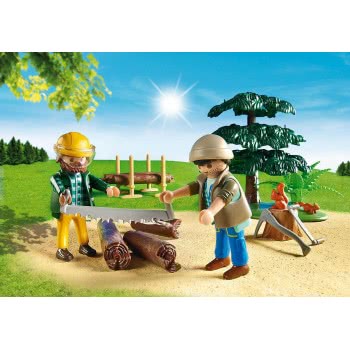 Playmobil Ξυλοκόποι Με Τρακτέρ 6814 4008789068149