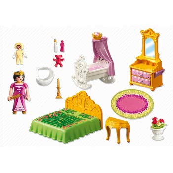 Playmobil Πριγκιπική Κρεβατοκάμαρα Και Βρεφική Κούνια 5146 4008789051462