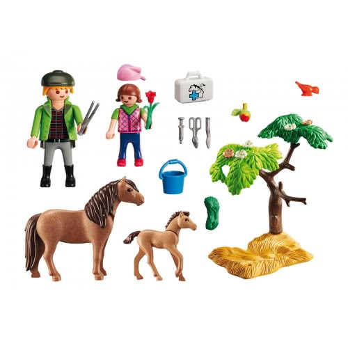 Playmobil Κτηνίατρος Με Πόνυ Και Πουλάρι 6949 4008789069498