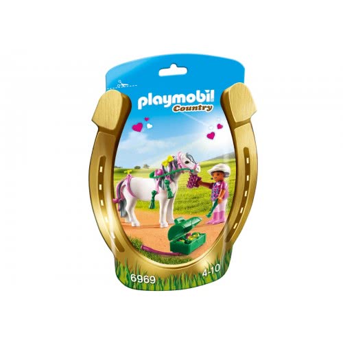 Playmobil Πόνυ Με Καρδούλες Και Κοριτσάκι 6969 4008789069696