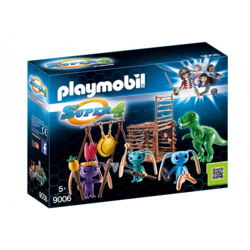 Playmobil Alien Warrior With T-Rex Trap 9006 4008789090065