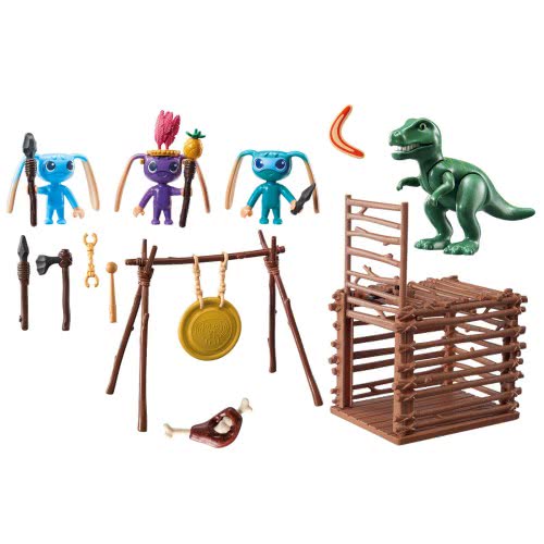 Playmobil Alien Warrior With T-Rex Trap 9006 4008789090065