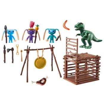 Playmobil Alien Warrior With T-Rex Trap 9006 4008789090065