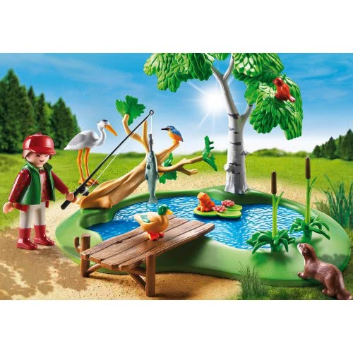Playmobil Ψαράς Σε Λιμνούλα Με Ζωάκια 6816 4008789068163