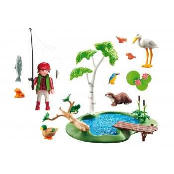Playmobil Ψαράς Σε Λιμνούλα Με Ζωάκια 6816 4008789068163