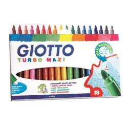 Giotto Μαρκαδόροι Χοντροί Turbo Maxi 18Τεμ 000076300 8000825075605