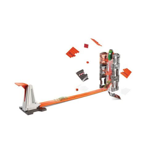 Mattel Hot Wheels Truck Builder Πίστα Σύγκρουσης Με Τουβλάκια DWW96 887961390377