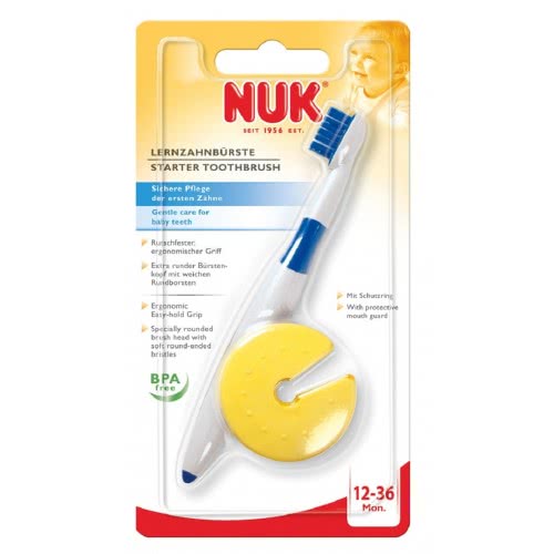 NUK Οδοντόβουρτσα Starter Με Προστατευτικό Δακτύλιο 10256207 4008600083702