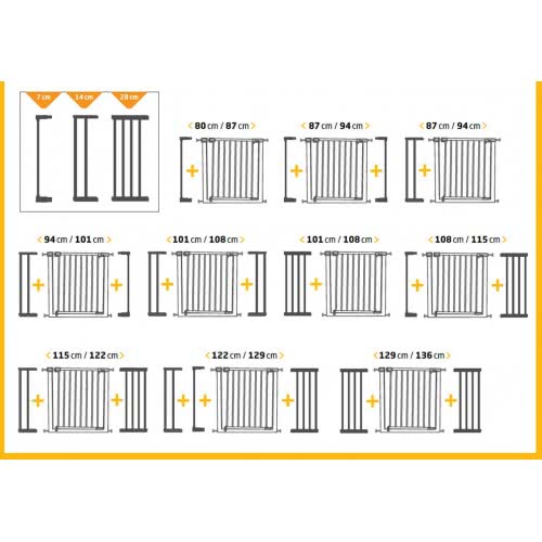 SAFETY 1st Safety Fiorst Προέκταση 7Cm Για Μπάρα Easy Close Metal, Auto Close, Easy Close 84637 3220660205158