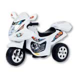 MG TOYS Μπαταριοκίνητη Μηχανή Mini Motorcycle 6V Άσπρη Για Παιδιά 412187 5204275121872