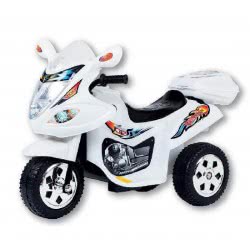 MG TOYS Μπαταριοκίνητη Μηχανή Mini Motorcycle 6V Άσπρη Για Παιδιά 412187 5204275121872