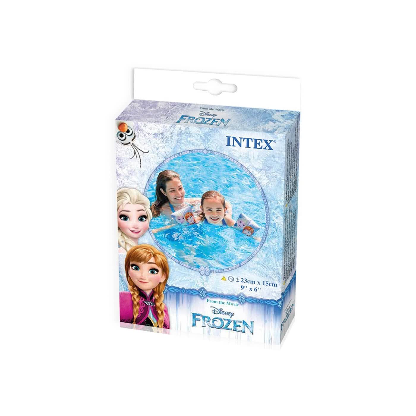 Brassards Gonflables Frozen Deluxe – 2 Chambres, Illustrations Anna Et Elsa, 23x15 Cm, Intex
