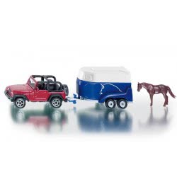 siku Jeep Με Trailer Για Άλογο 1651 4006874016518