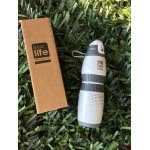 eco life Ecolife Μεταλλικό Μπουκάλι 400Ml Vacuum Άσπρο 33-BO-3014 5208009001683