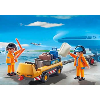 Playmobil Aircraft Tug With Ground Crew 5396 4008789053961