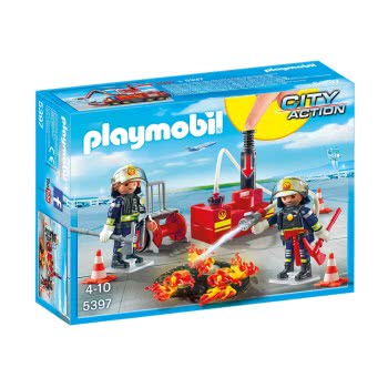 Playmobil Ομάδα Πυρόσβεσης Με Αντλία Νερού 5397 4008789053978