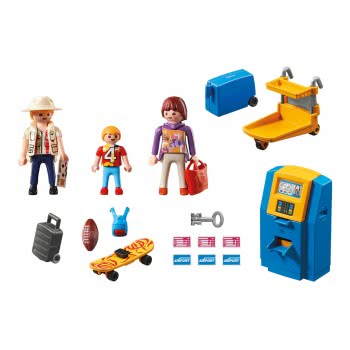 Playmobil Ταξιδιώτες Και Ειδικό Μηχάνημα Check-In 5399 4008789053992