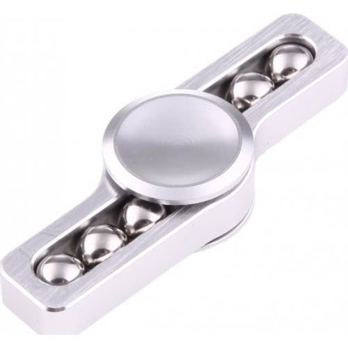 Diakakis imports Fidget Spinner Aluminium Two Leaves Small Steel Beads 3 Minutes 000658215 1897498410027