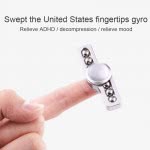 Diakakis imports Fidget Spinner Aluminium Two Leaves Small Steel Beads 3 Minutes 000658215 1897498410027