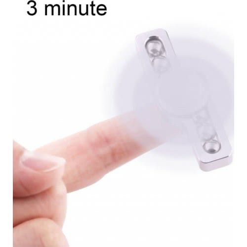 Diakakis imports Fidget Spinner Aluminium Two Leaves Small Steel Beads 3 Minutes 000658215 1897498410027