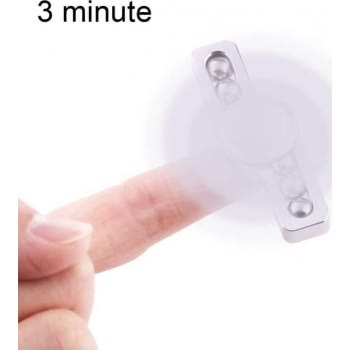 Diakakis imports Fidget Spinner Aluminium Two Leaves Small Steel Beads 3 Minutes 000658215 1897498410027