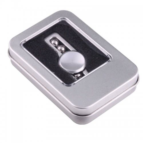 Diakakis imports Fidget Spinner Aluminium Two Leaves Small Steel Beads 3 Minutes 000658215 1897498410027