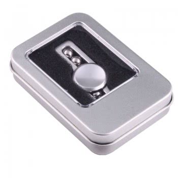 Diakakis imports Fidget Spinner Aluminium Two Leaves Small Steel Beads 3 Minutes 000658215 1897498410027