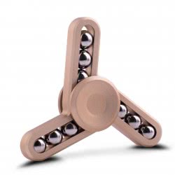 Diakakis imports Fidget Spinner Aluminium Three Leaves Small Steel Bead 3 Minutes 000658216 1897498410034
