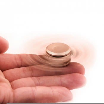 Diakakis imports Fidget Spinner Aluminium Three Leaves Small Steel Bead 3 Minutes 000658216 1897498410034