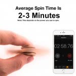 Diakakis imports Fidget Spinner Aluminium Three Leaves Small Steel Bead 3 Minutes 000658216 1897498410034