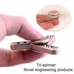 Diakakis imports Fidget Spinner Aluminium Three Leaves Small Steel Bead 3 Minutes 000658216 1897498410034