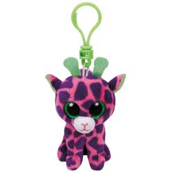 ty Beanie Boos Χνουδωτό Κλιπ Gilbert Η Καμηλοπάρδαλη Ροζ/Μωβ 1607-35011 008421350117