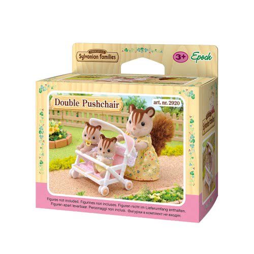 Epoch The Sylvanian Families - Καροτσάκι Διδύμων Ροζ 4533 5054131045336