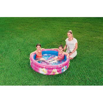 Bestway Barbie Children's 3-Ring Paddling Pool 122X30εκ. 93205 6942138934472