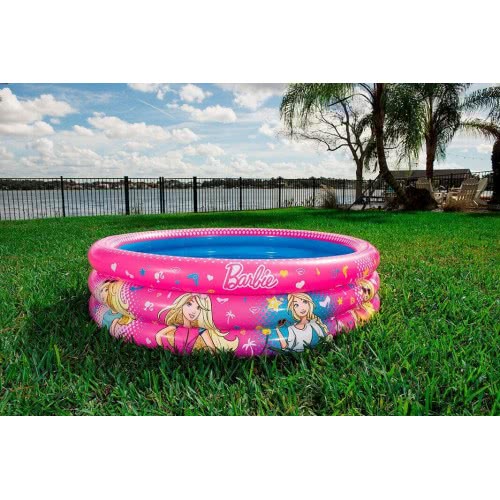 Bestway Barbie Children's 3-Ring Paddling Pool 122X30εκ. 93205 6942138934472