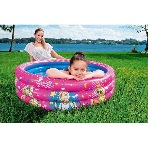 Bestway Barbie Children's 3-Ring Paddling Pool 122X30εκ. 93205 6942138934472
