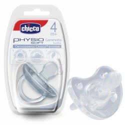 Chicco Πιπίλα Όλο Σιλικόνη Physio Soft 4M+ C60-01809-00 8003670740483