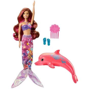 Mattel Barbie Dolphin Περιπέτεια Με Δελφίνια Φίλη Μεταμόρφωση Σε Γοργόνα FBD64 887961428643