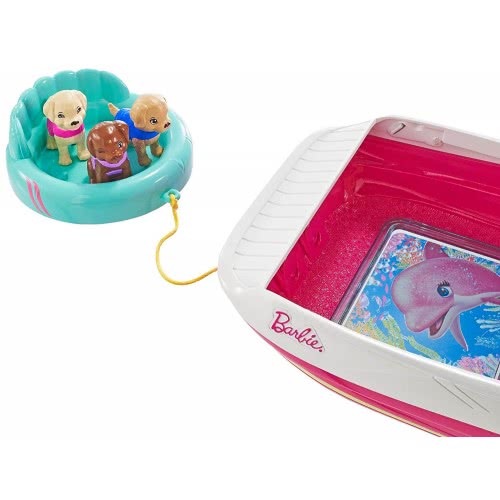 Mattel Barbie Dolphin Magic Ocean View Boat Playset FBD82 887961428827