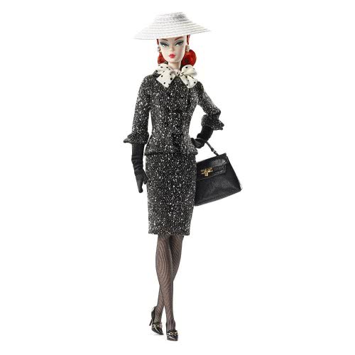 Mattel Barbie Black And White Tweed Suit Barbie Doll DWF54 887961380071