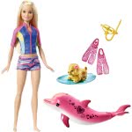 Mattel Barbie Dolphin Magic Snorkel Fun Friends Doll FBD63 887961428650