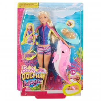 Mattel Barbie Dolphin Magic Snorkel Fun Friends Doll FBD63 887961428650
