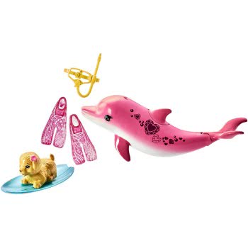 Mattel Barbie Dolphin Magic Snorkel Fun Friends Doll FBD63 887961428650