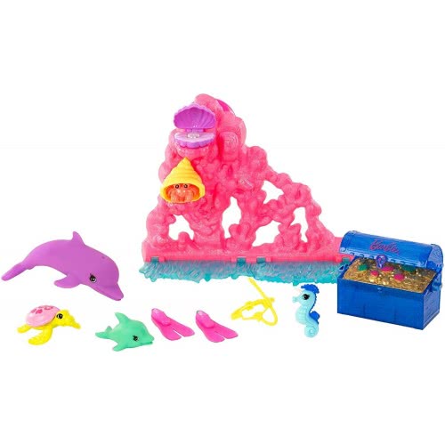 Mattel Barbie Dolphin Magic Ocean Treasure Playset FCJ29 887961451726