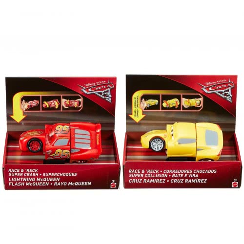 Mattel Cars 3 - Στραπατσαρισμένα Οχήματα - 2 Σχέδια DYW10 / ASST 887961423556