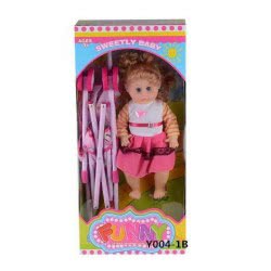 Toys-shop Choice Toys 16Inc Doll With Iron Baby Cart And IC JH015355 6990317153558